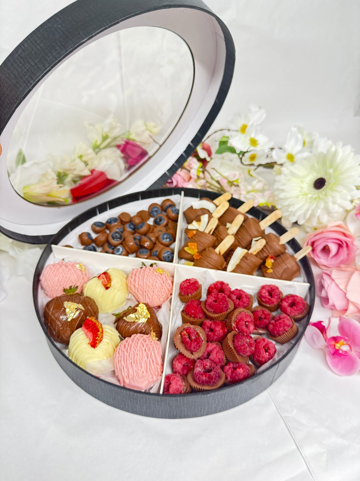 Frukt box doppade i choklad